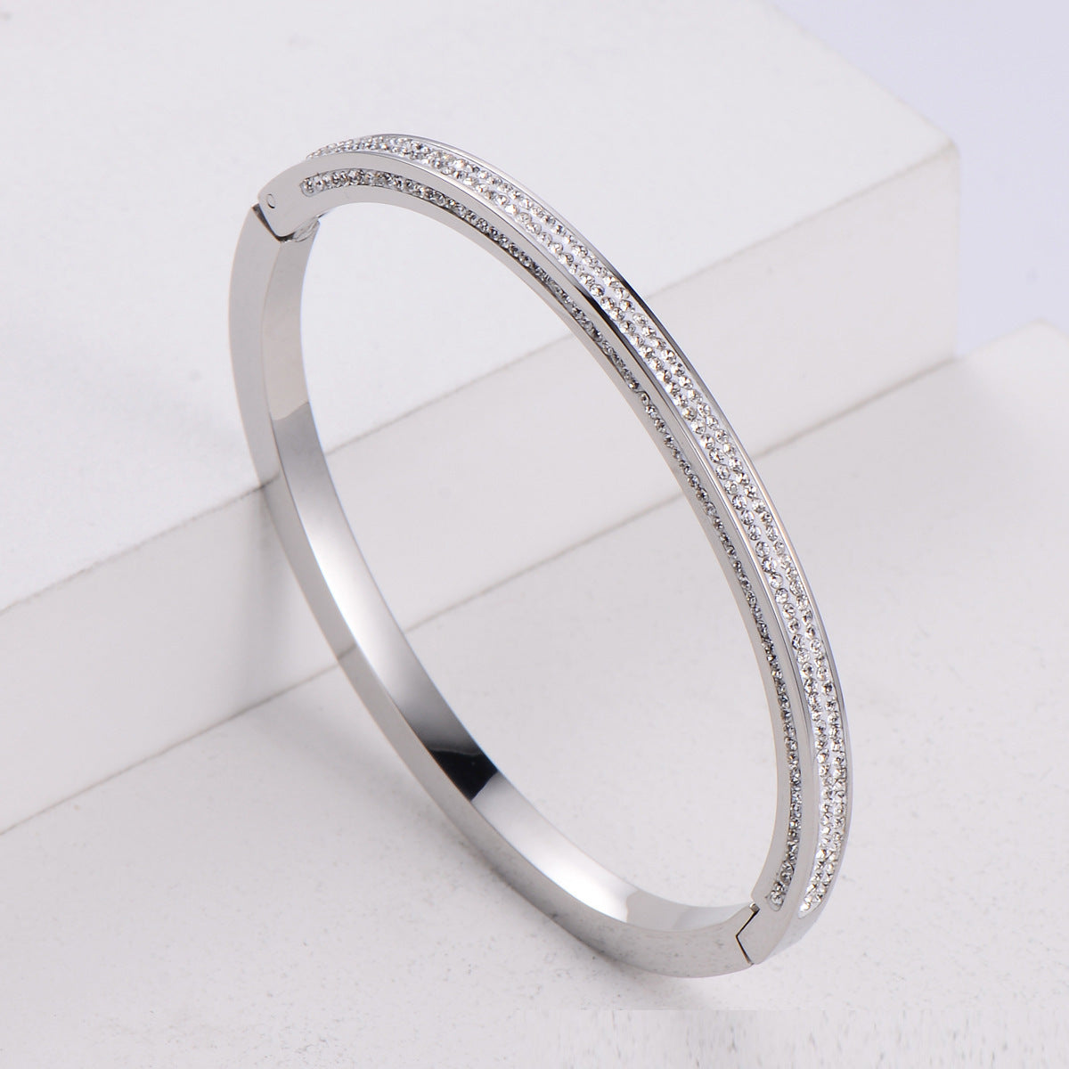 Mud Diamond Titanium Steel Bracelet