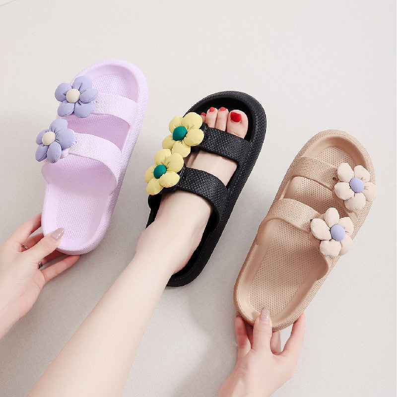 FLowers Shoes Home Thick-soled Eva Slippers