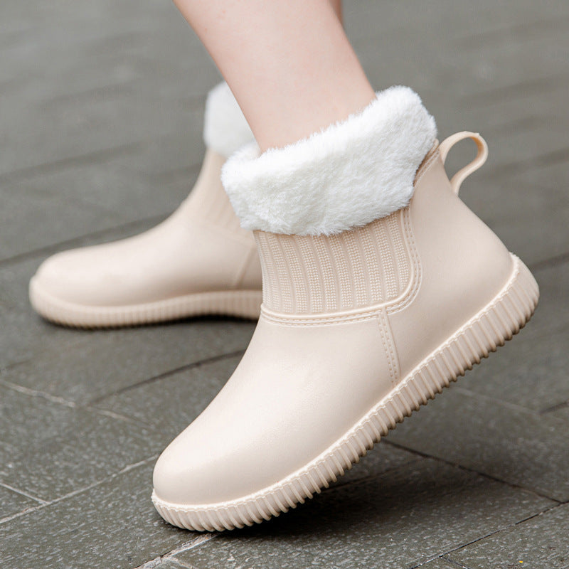 Fashion Women's Trendy Short Water Shoes Outer Wear Waterproof