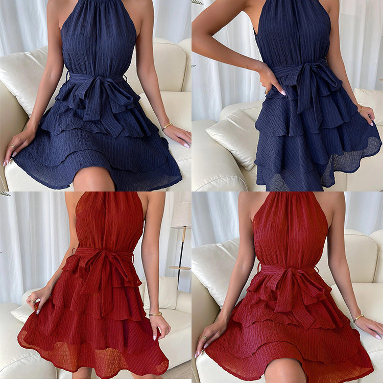 New Sleeveless Ruffle Dress for Women