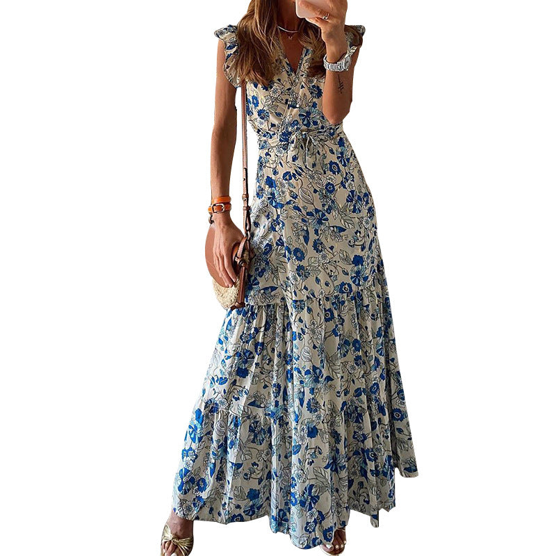 Printed Lace Women's Dress