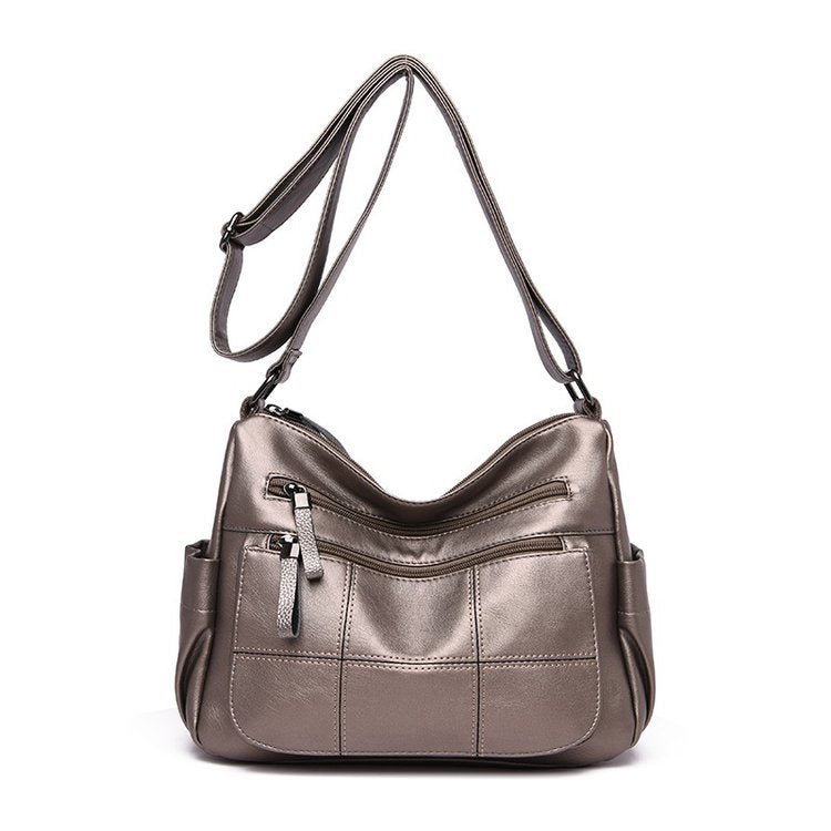 Shoulder-Style Soft Leather Mother Bag for Women