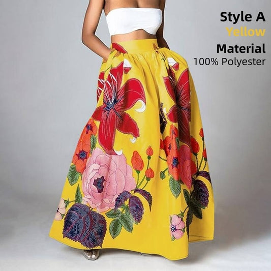 Floral Maxi Skirt for Women - Perfect for Holiday Wear