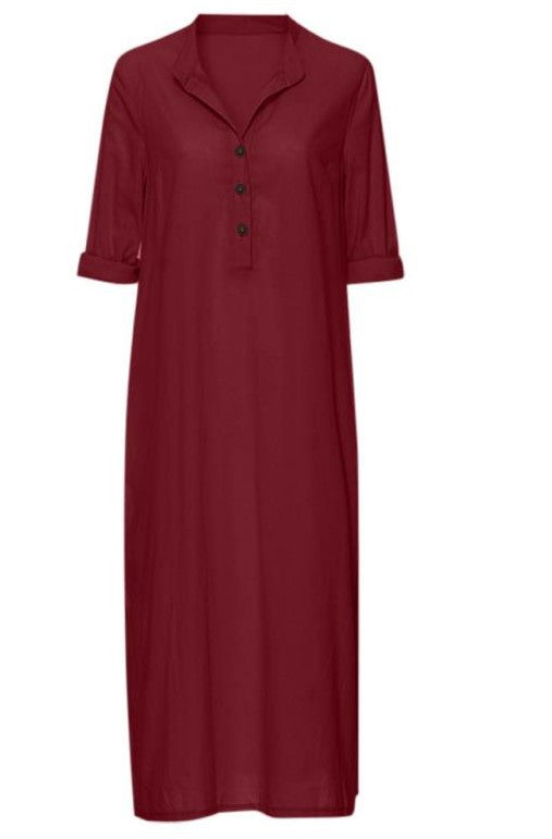 Women Long sleeve shirt dress