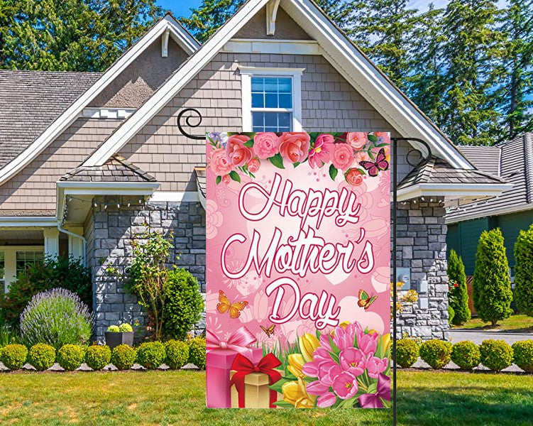 Mother's Day Garden Flag Holiday Party Decoration Garden Sign Ornaments