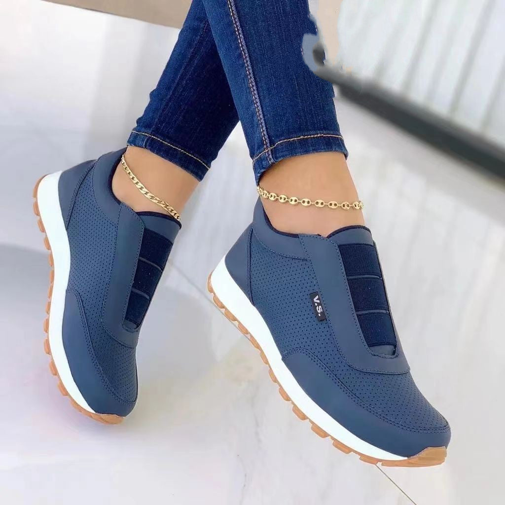 Casual Flat Round Toe Sneakers Fashion