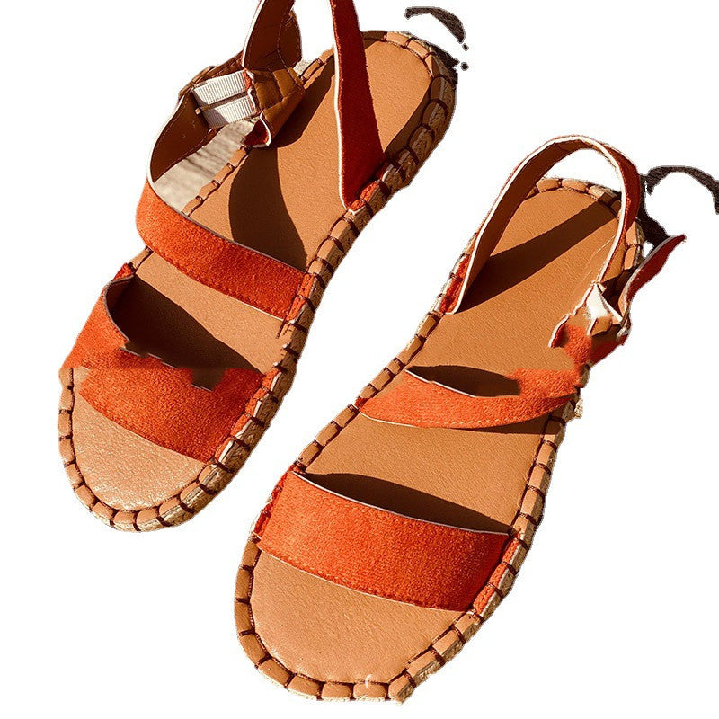 Side Buckle One Strap Fashion Ladies Sandals