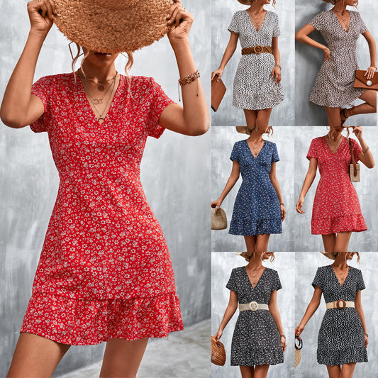 Embrace Your Style with a V-neck Floral Dress for Women