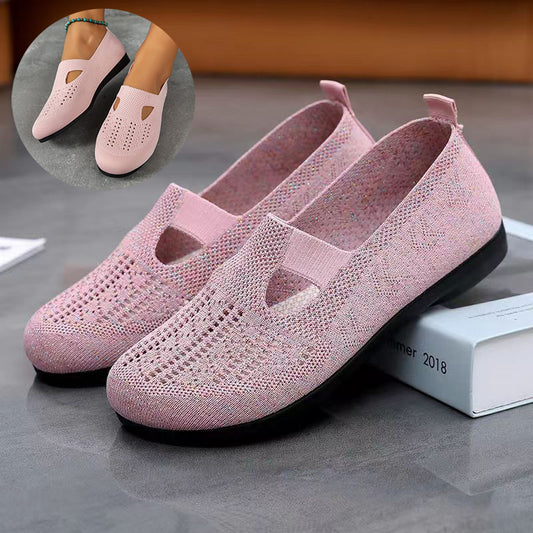 Women Flats Shoes Breathable Mesh Shoes Summer Light Loafers