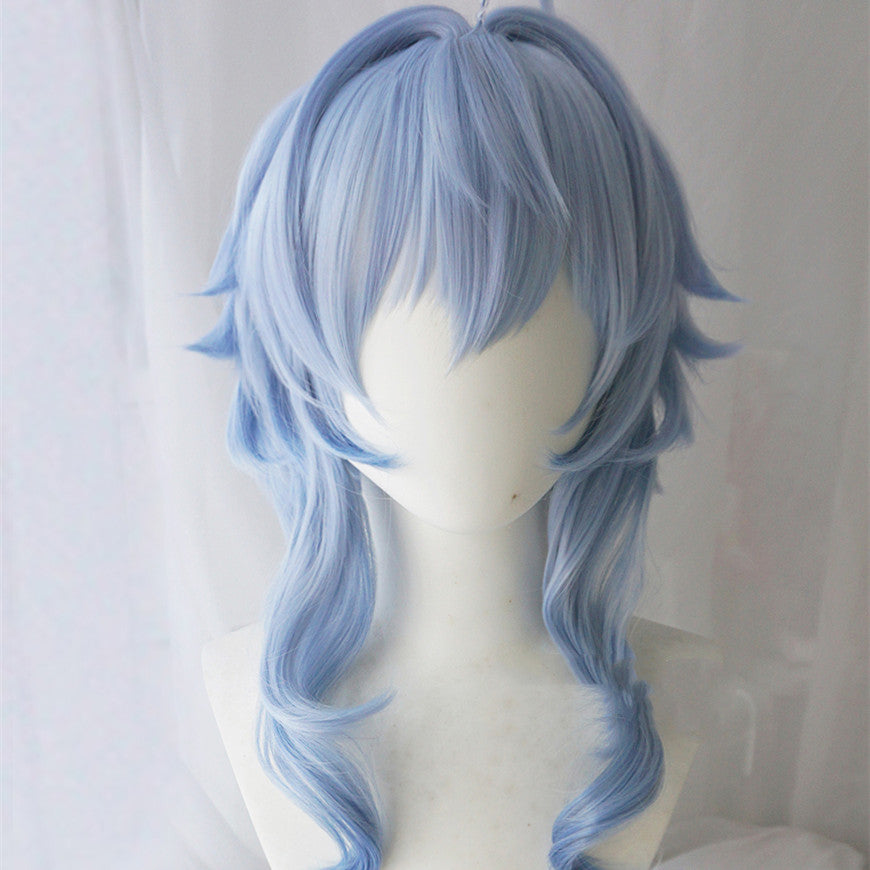 Gradient Natural Microvolume Simulation Scalp Cosplay Wig