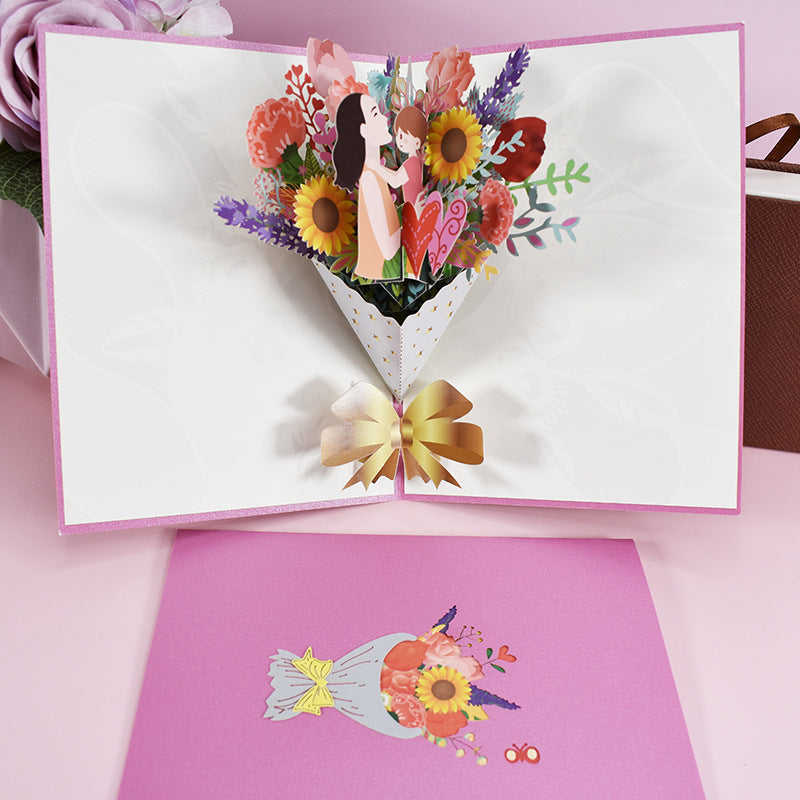 Mother's Day Pop-up Card With Colorful Butterflies