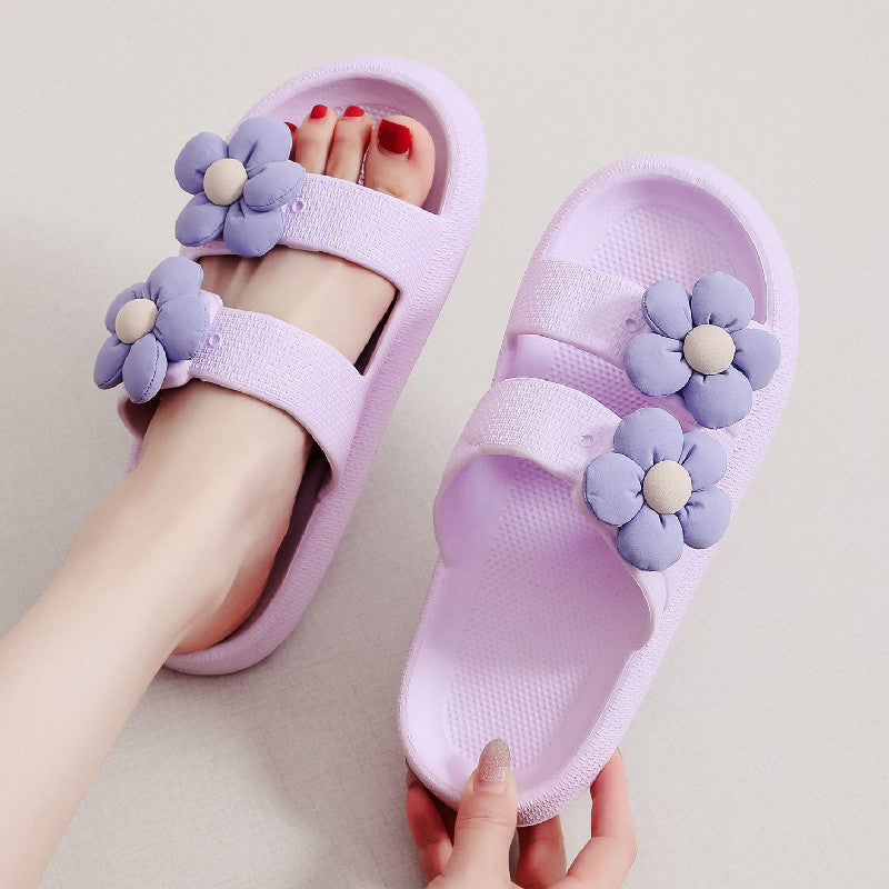 FLowers Shoes Home Thick-soled Eva Slippers