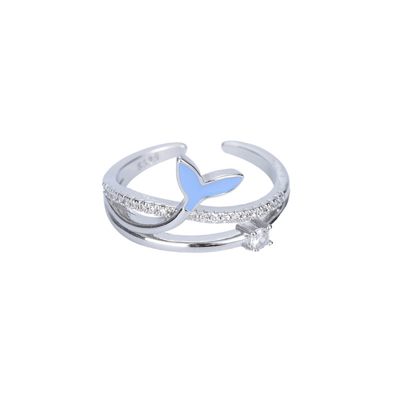 925 Sterling Silver Fishtail Ring with Unique Design - A Statement of Individuality