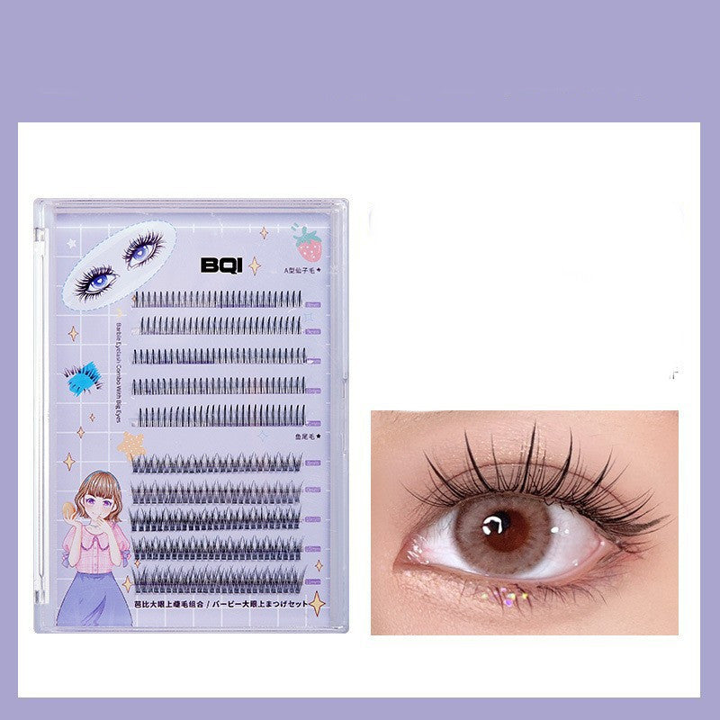 Natural-looking Lightweight Single Cluster Segmented False Eyelashes for a Fuller Look