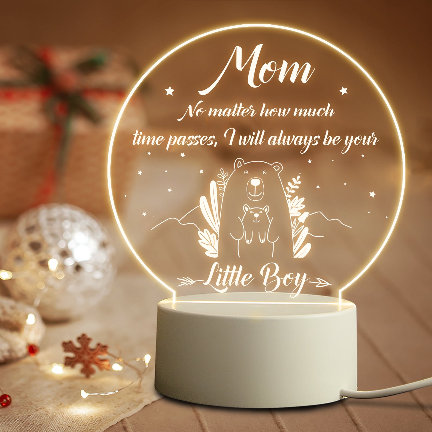 Mother's Day Personalized Birthday Gift LED Light USB