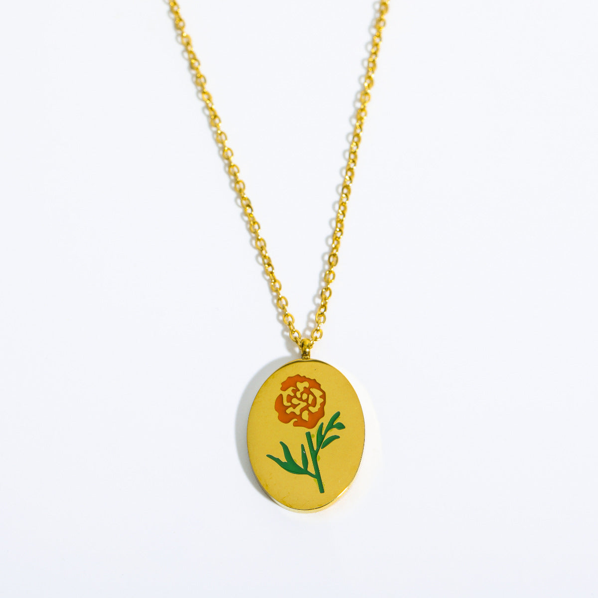 Women's Vintage December Flower Three-dimensional Pendant Necklace