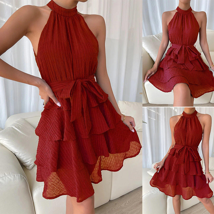 New Sleeveless Ruffle Dress for Women