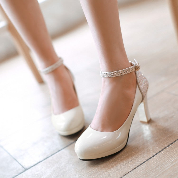 High Heels Color Matching Women's Shoes Fashion